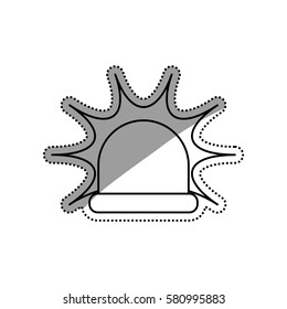 Alarm siren light icon vector illustration graphic design