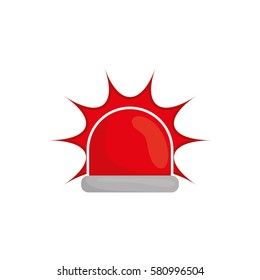 Alarm siren light icon vector illustration graphic design