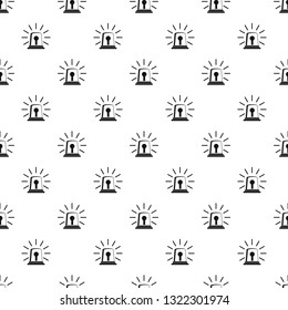 Alarm siren pattern seamless vector repeat geometric for any web design