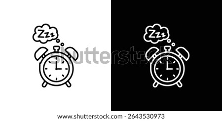 Alarm snooze icon. Graphic Design vector icon. Ui Ux Icons