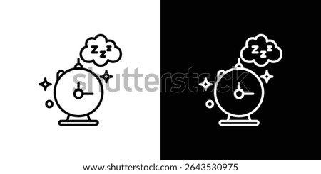 Alarm snooze icon. Graphic Design vector icon. Ui Ux Icons