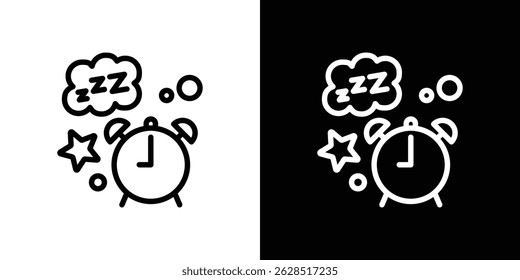 Alarm snooze icon vector for web, computer and mobile apps