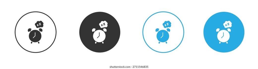 Alarm Schlummersymbol Für Web, mobile.Vektorgrafik