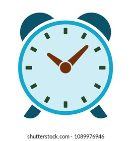 Alarm symbol icon - vector clock isolated