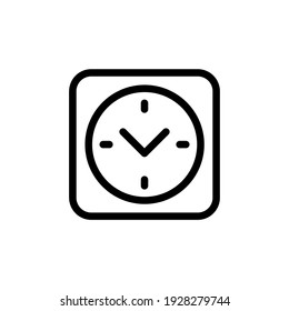 Símbolo de alarma para la interfaz de usuario. Ilustración del vector de icono de tiempo
