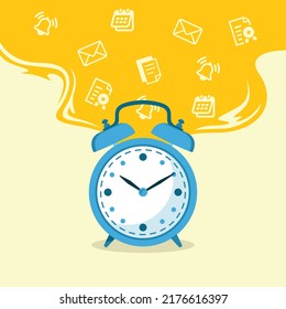 An alarm that sounds to remind tasks and work
