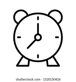 alarm thin line vector icon