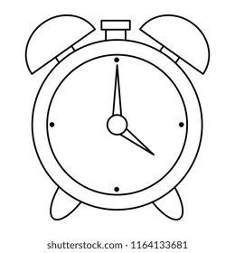 alarm time clock isolated icon