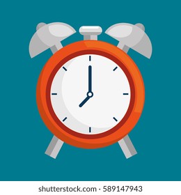 alarm time clock isolated icon