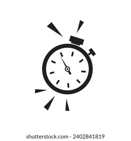 Alarm time countdown vector illustration