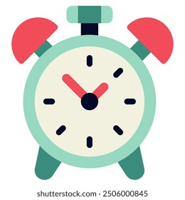 Alarm Time and Date icon illustration
