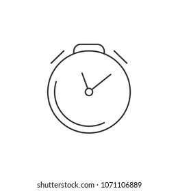Alarm Time icon. Simple element illustration. Alarm Time symbol design template. Can be used for web and mobile on white background