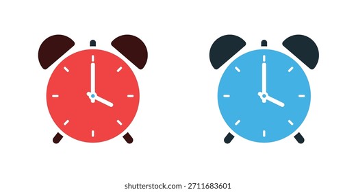 Conjunto de iconos de Vector de tiempo de alarma 