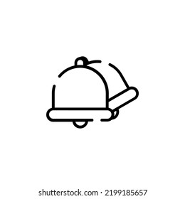 Alarm, Timer Dotted Line Icon Vector Illustration Logo Template. Suitable For Many Purposes.