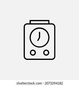 Alarm, timer line icon design concept