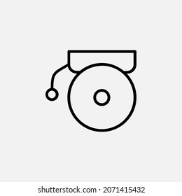 Alarm, timer, ring, alert line icon design concept 