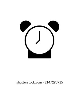 Alarm, Timer Solid Line Icon Vector Illustration Logo Template. Suitable For Many Purposes.
