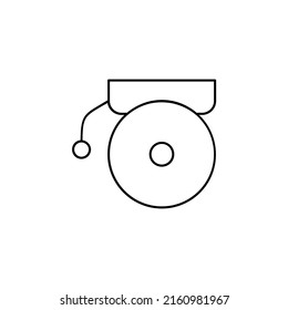 Alarm, Timer Thin Line Icon Vector Illustration Logo Template. Suitable For Many Purposes.