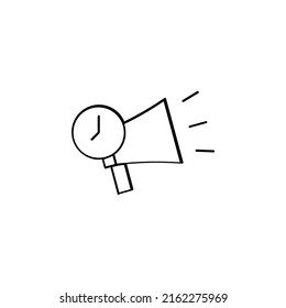 Alarm, Timer Thin Line Icon Vector Illustration Logo Template. Suitable For Many Purposes.