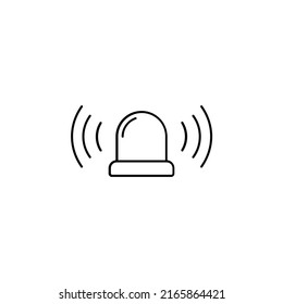 Alarm, Timer Thin Line Icon Vector Illustration Logo Template. Suitable For Many Purposes.