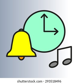 alarm tone, color icon