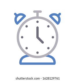 alarm vector color line icon 
