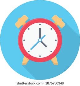 icono plano de color de vector de alarma