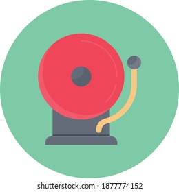 icono plano de color de vector de alarma