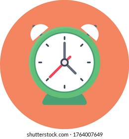 icono de color plano del vector de alarma 