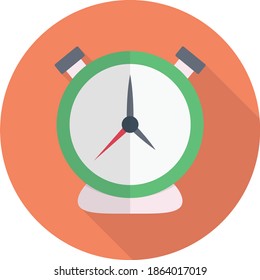 icono de color plano del vector de alarma