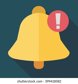 alarm in vector flat design