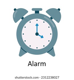 Alarm Vector  Flat Icon Design illustration. Education and learning Symbol on White background EPS 10 File