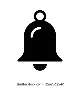 alarm vector glyph flat icon 