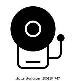Alarm vector Icon-  Black style high quality vector illustration.