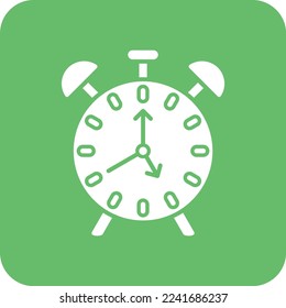 Icono de vector de alarma. Se puede usar para imprimir, móviles y aplicaciones web.