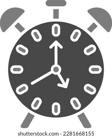 Icono de vector de alarma. Se puede usar para imprimir, móviles y aplicaciones web.