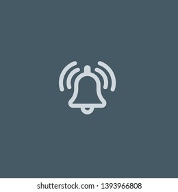 Alarm vector icon. Alarm concept stroke symbol design. Thin graphic elements vector illustration, outline pattern for your web site design, logo, UI. EPS 10.