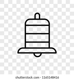 Alarm vector icon isolated on transparent background, Alarm logo concept