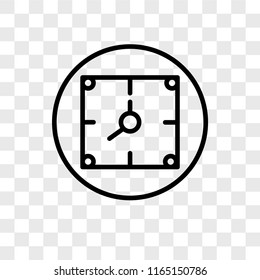 Alarm vector icon isolated on transparent background, Alarm logo concept