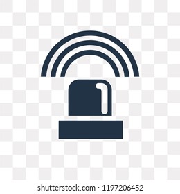 Alarm vector icon isolated on transparent background, Alarm transparency concept can be used web and mobile