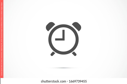 Alarm Сlock vector icon isolated on white background, simple line outline style alarm clock ringing icon Alarm Сlock vector icon modern