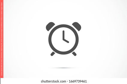 Alarm Сlock vector icon isolated on white background, simple line outline style alarm clock ringing icon Alarm Сlock vector icon modern