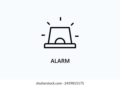 Alarm Vector Icon Or Logo Illustration