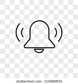 Alarm vector icon on transparent background, Alarm icon