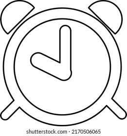 icono de ilustración de vector de alarma en fondo blanco..eps
