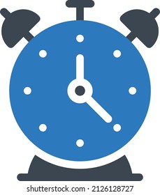 Wecker-Vektorgrafik auf transparentem Hintergrund. Symbole in Premium-Qualität. Glyphen Vektorsymbol für Konzept und Grafikdesign.