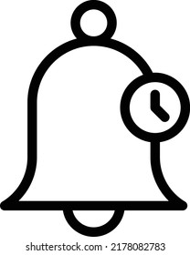 alarma   Ilustración vectorial en un fondo transparente.Símbolos de calidad premium.Iconos vectoriales de trazo para el concepto y el diseño gráfico.