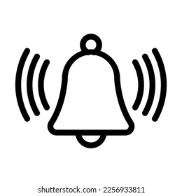 Alarm Vector Line Icon Design