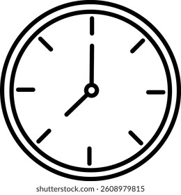Alarm Vector Line Icon Design
