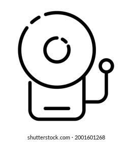 Línea vectorial de alarma Icono- Ilustración vectorial de alta calidad de estilo moderno.